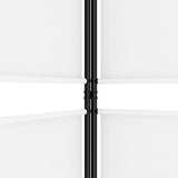 5-Panel Room Divider White 250x200 cm Fabric - Close-Up Angle