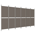 6-Panel Room Divider Anthracite 300x200 cm Fabric