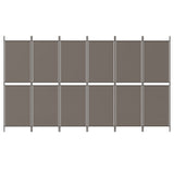 6-Panel Room Divider Anthracite 300x200 cm Fabric