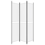 3-Panel Room Divider White 150x220 cm Fabric - Top-Down View