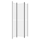 3-Panel Room Divider White 150x220 cm Fabric