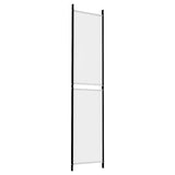 3-Panel Room Divider White 150x220 cm Fabric