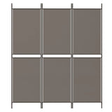 3-Panel Room Divider Anthracite 150x220 cm Fabric