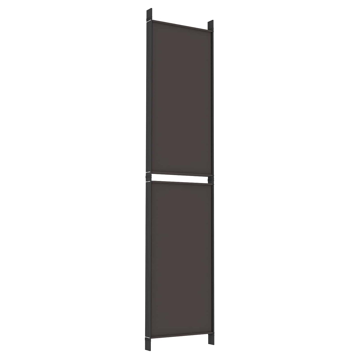 4-Panel Room Divider Brown 200x220 cm Fabric