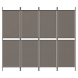 4-Panel Room Divider Anthracite 200x220 cm Fabric