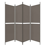 4-Panel Room Divider Anthracite 200x220 cm Fabric