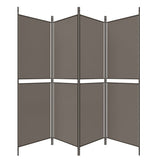 4-Panel Room Divider Anthracite 200x220 cm Fabric - 45-Degree Angle