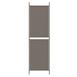 4-Panel Room Divider Anthracite 200x220 cm Fabric - Rear View