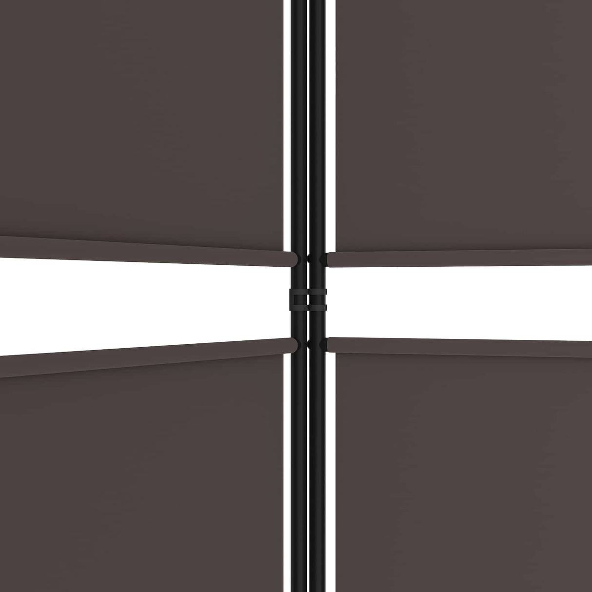 5-Panel Room Divider Brown 250x220 cm Fabric