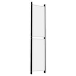 6-Panel Room Divider White 300x220 cm Fabric