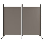 2-Panel Room Divider Anthracite 175x180 cm Fabric