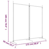 2-Panel Room Divider Anthracite 175x180 cm Fabric - Low Angle
