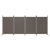 4-Panel Room Divider Anthracite 346x180 cm Fabric