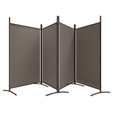 4-Panel Room Divider Anthracite 346x180 cm Fabric - 45-Degree Angle
