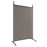 4-Panel Room Divider Anthracite 346x180 cm Fabric - Rear View