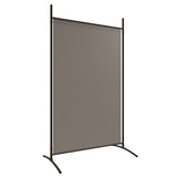 5-Panel Room Divider Anthracite 433x180 cm Fabric - Rear View