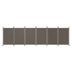 6-Panel Room Divider Anthracite 520x180 cm Fabric
