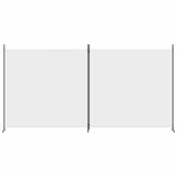 2-Panel Room Divider White 348x180 cm Fabric