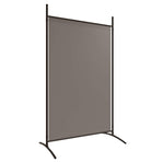 2-Panel Room Divider Anthracite 348x180 cm Fabric