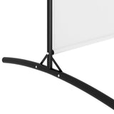 3-Panel Room Divider White 525x180 cm Fabric - Close-Up Angle