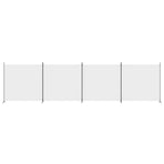 4-Panel Room Divider White 698x180 cm Fabric