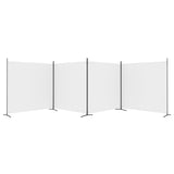 4-Panel Room Divider White 698x180 cm Fabric