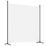 4-Panel Room Divider White 698x180 cm Fabric
