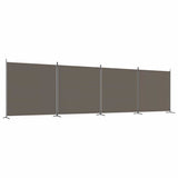4-Panel Room Divider Anthracite 698x180 cm Fabric