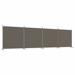 4-Panel Room Divider Anthracite 698x180 cm Fabric