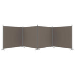 4-Panel Room Divider Anthracite 698x180 cm Fabric