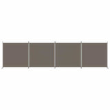 4-Panel Room Divider Anthracite 698x180 cm Fabric