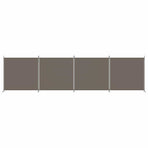 4-Panel Room Divider Anthracite 698x180 cm Fabric