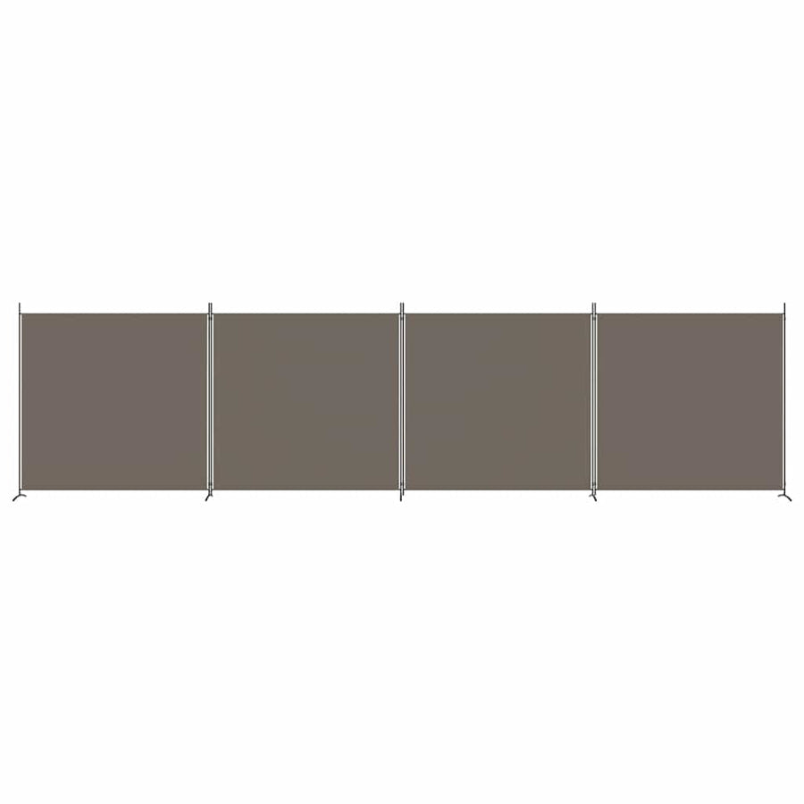 4-Panel Room Divider Anthracite 698x180 cm Fabric