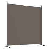 4-Panel Room Divider Anthracite 698x180 cm Fabric - Rear View