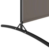4-Panel Room Divider Anthracite 698x180 cm Fabric - Close-Up Angle