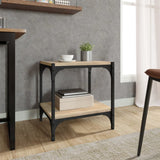 TV Cabinet Sonoma Oak 40x33x41 cm Engineered Wood and Steel - Side View