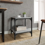 TV Cabinet Grey Sonoma 40x33x41 cm Engineered Wood and Steel - Side View