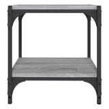 TV Cabinet Grey Sonoma 40x33x41 cm Engineered Wood and Steel