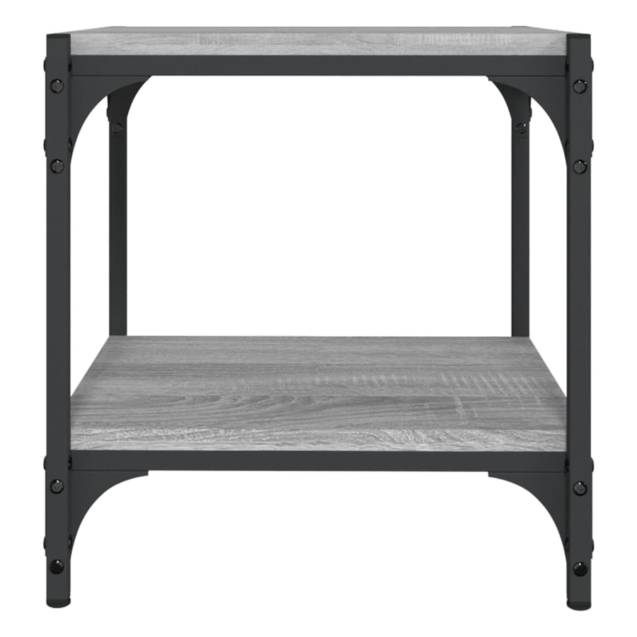 TV Cabinet Grey Sonoma 40x33x41 cm Engineered Wood and Steel