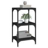 Book Cabinet Black 40x33x70.5 cm Engineered Wood and Steel - Top-Down View