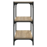 Book Cabinet Sonoma Oak 40x33x70.5 cm Engineered Wood and Steel