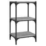Book Cabinet Grey Sonoma 40x33x70.5cm Engineered Wood and Steel
