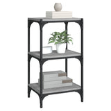 Book Cabinet Grey Sonoma 40x33x70.5 cm Engineered Wood and Steel - Top-Down View