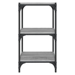 Book Cabinet Grey Sonoma 40x33x70.5cm Engineered Wood and Steel