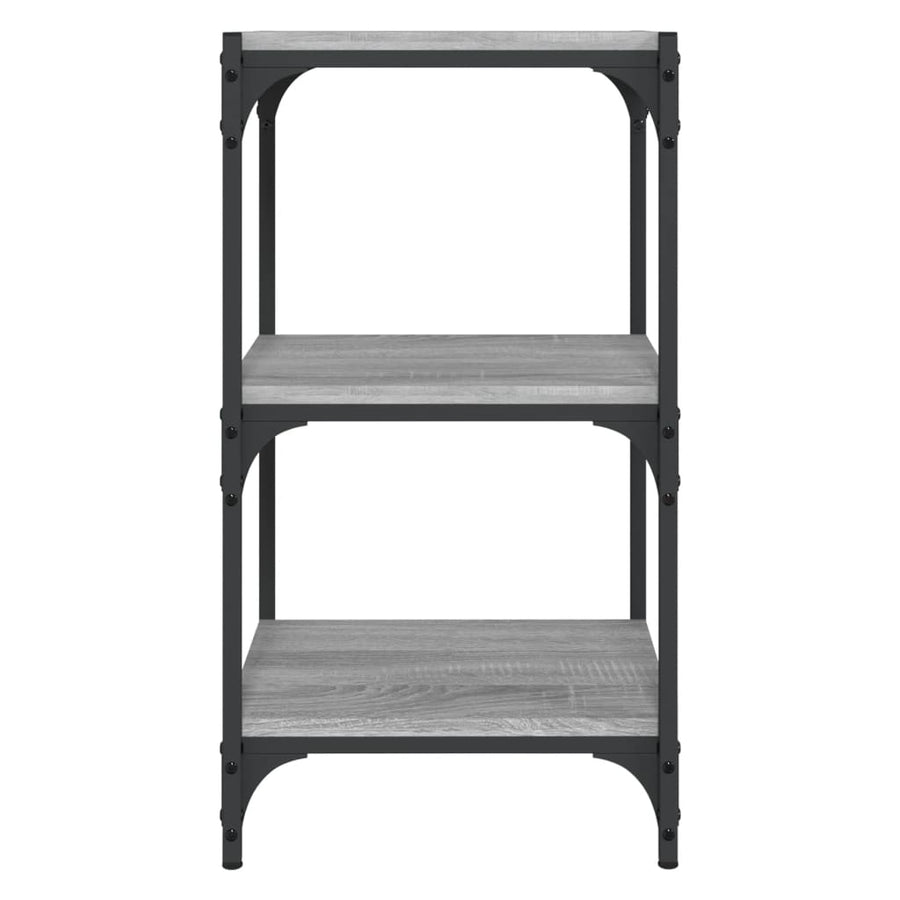 Book Cabinet Grey Sonoma 40x33x70.5cm Engineered Wood and Steel
