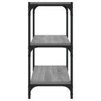 Book Cabinet Grey Sonoma 40x33x70.5cm Engineered Wood and Steel