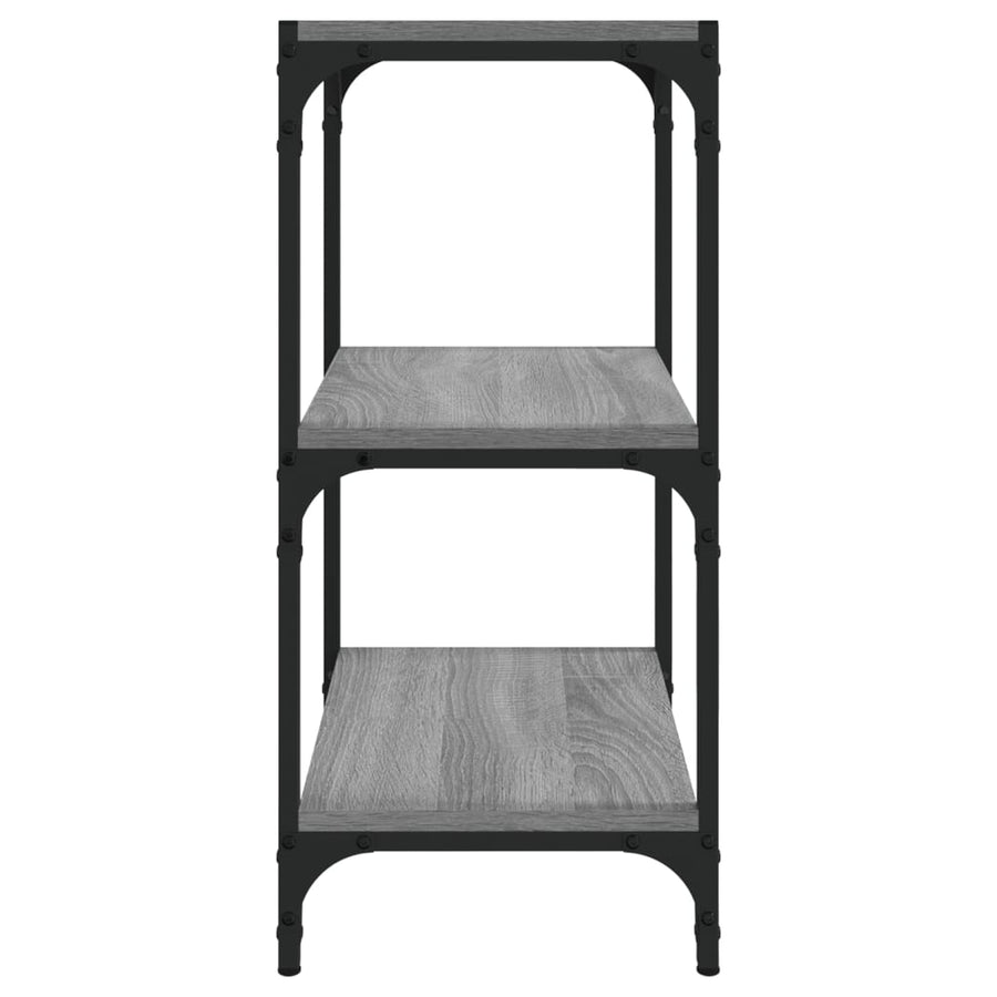 Book Cabinet Grey Sonoma 40x33x70.5cm Engineered Wood and Steel