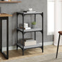 Book Cabinet Grey Sonoma 40x33x70.5cm Engineered Wood and Steel