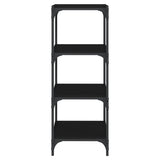 Book Cabinet Black 40x33x100 cm Engineered Wood and Steel