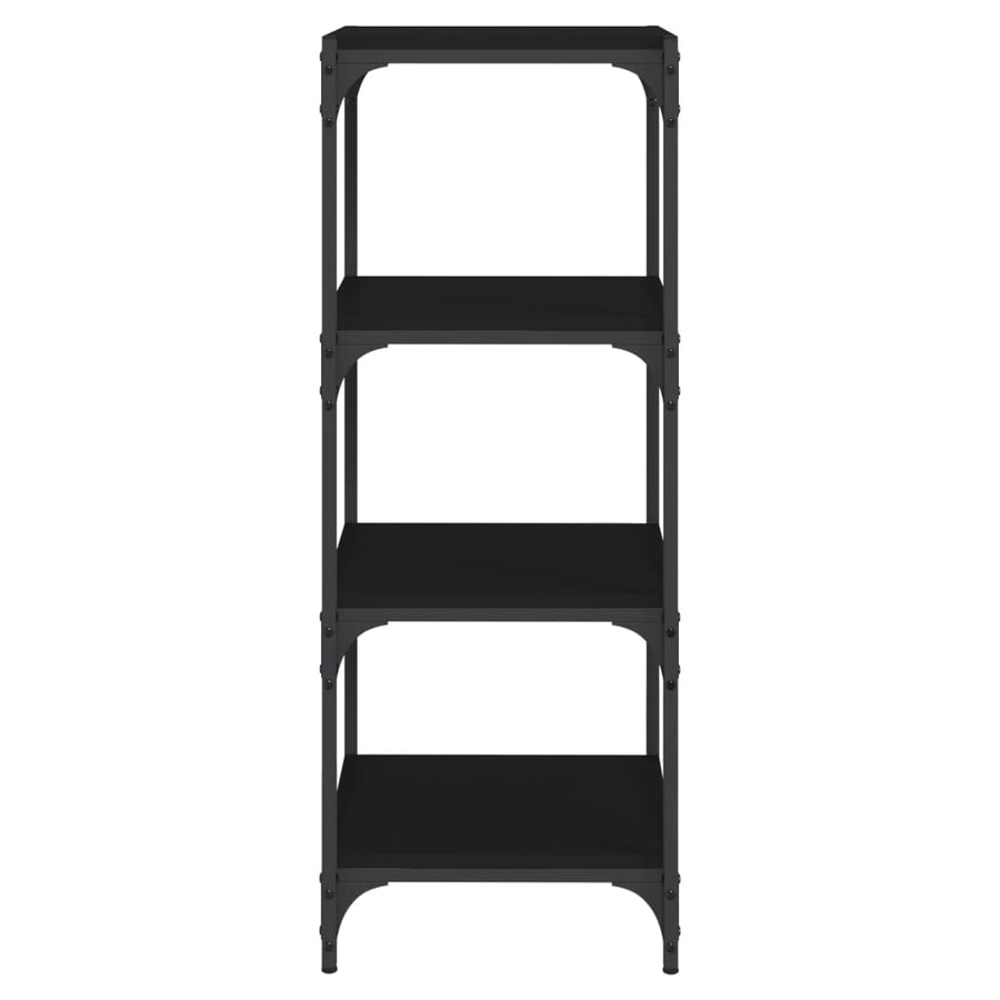 Book Cabinet Black 40x33x100 cm Engineered Wood and Steel